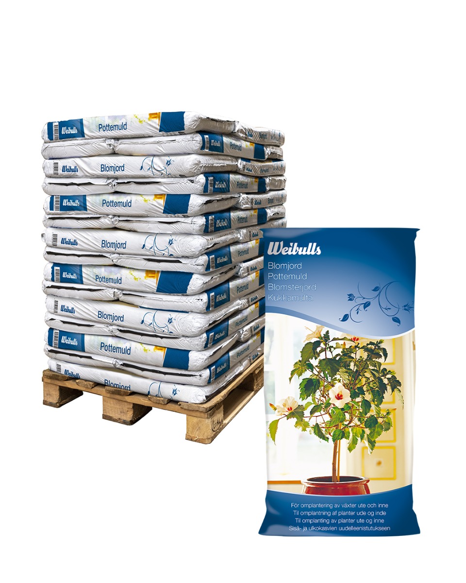 Weibulls Blomjord 40l Helpall 51 säckar