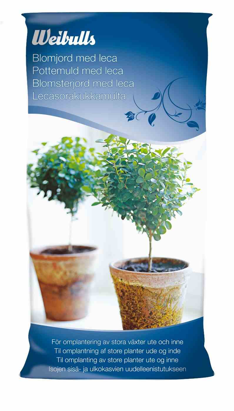 Weibulls Blomjord med leca 40l