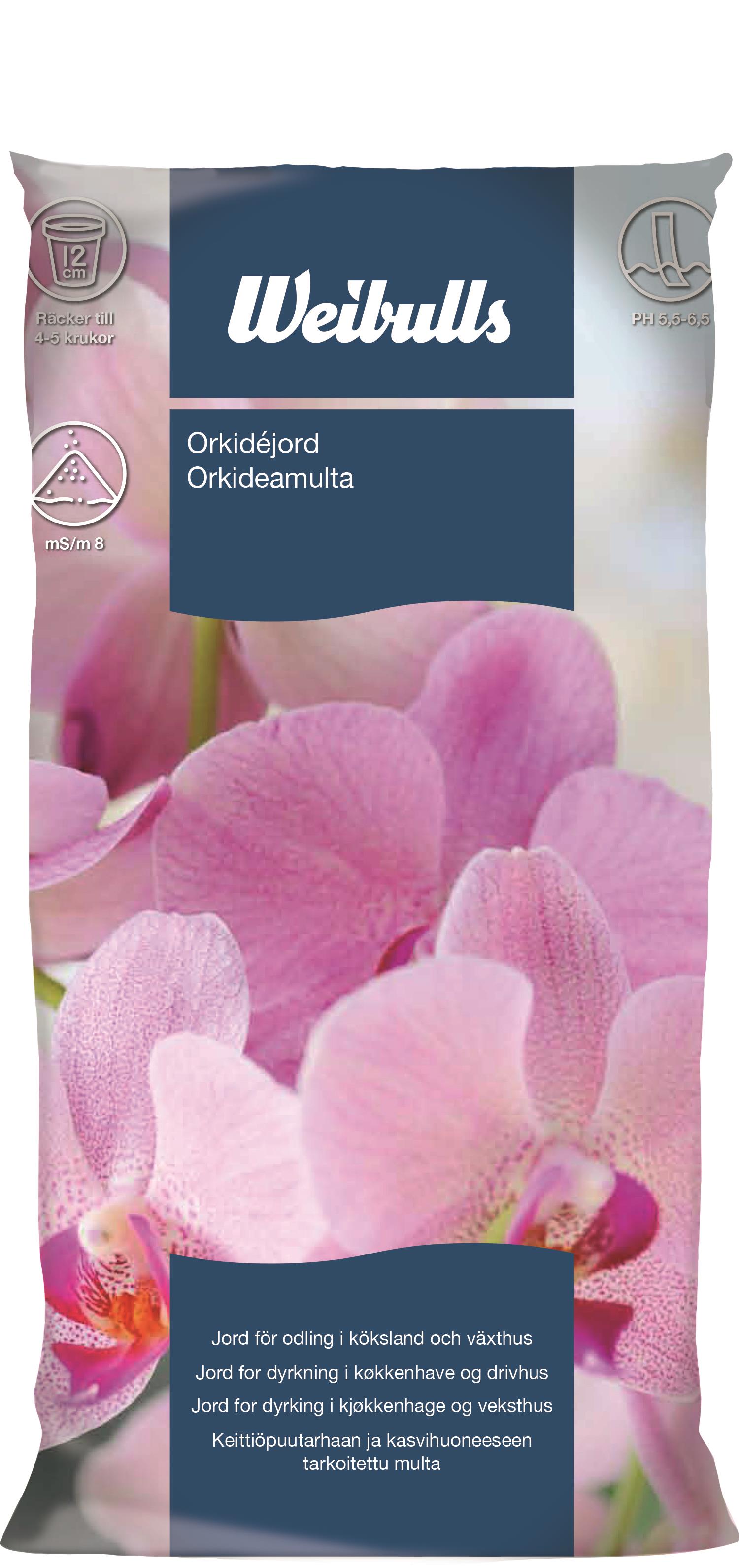 Weibulls Orkidéjord 4l 60st/hap med handtag