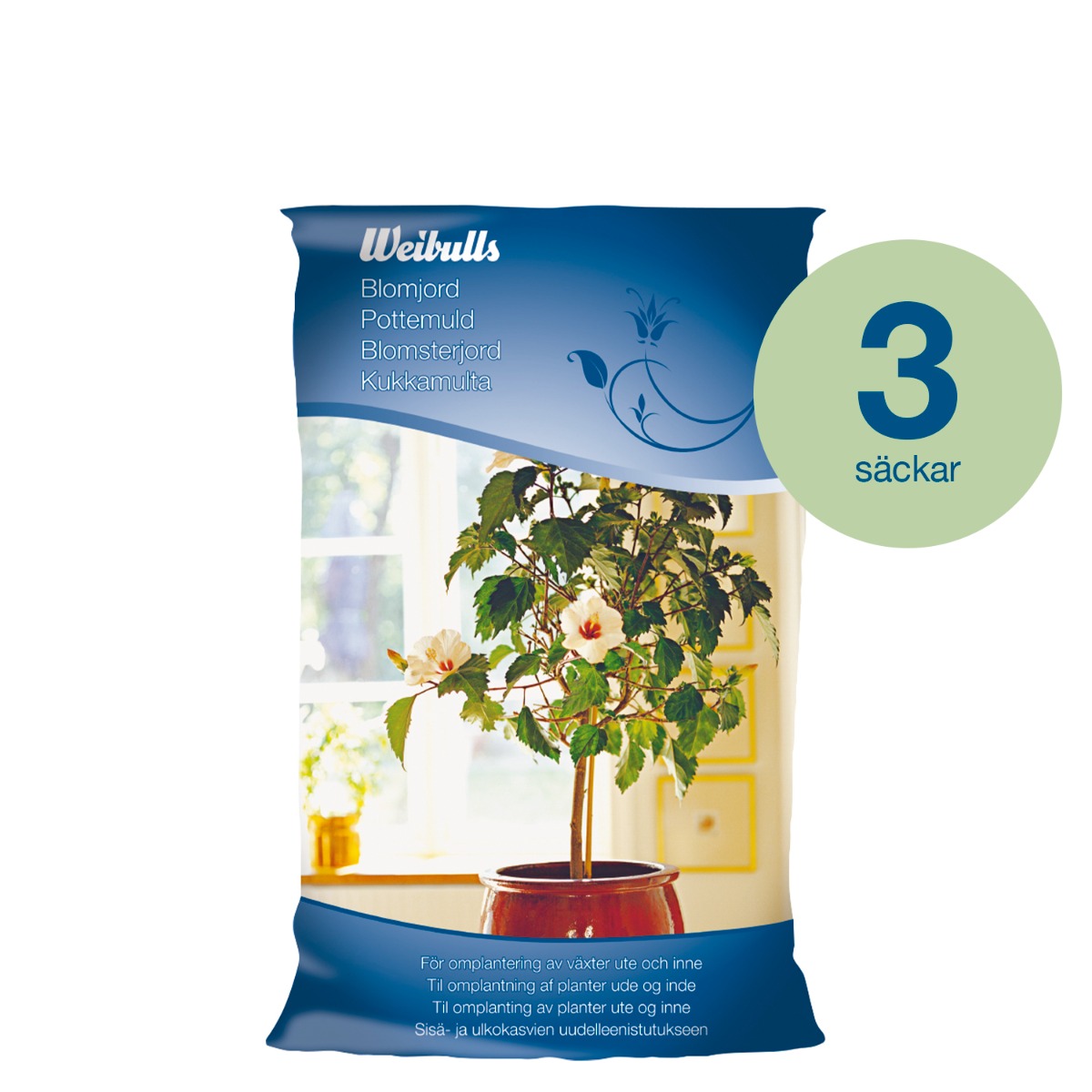 Weibulls Blomjord 8l 3-pack