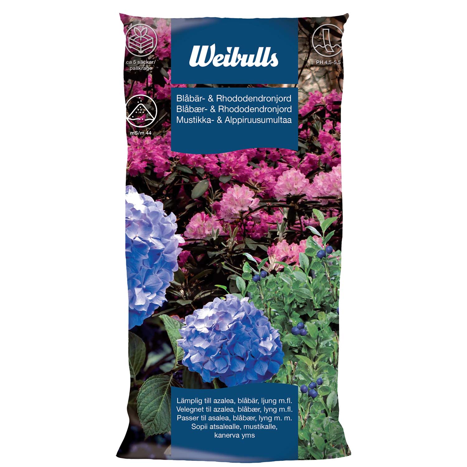 Weibulls Blåbär & Rhododendronjord 40l