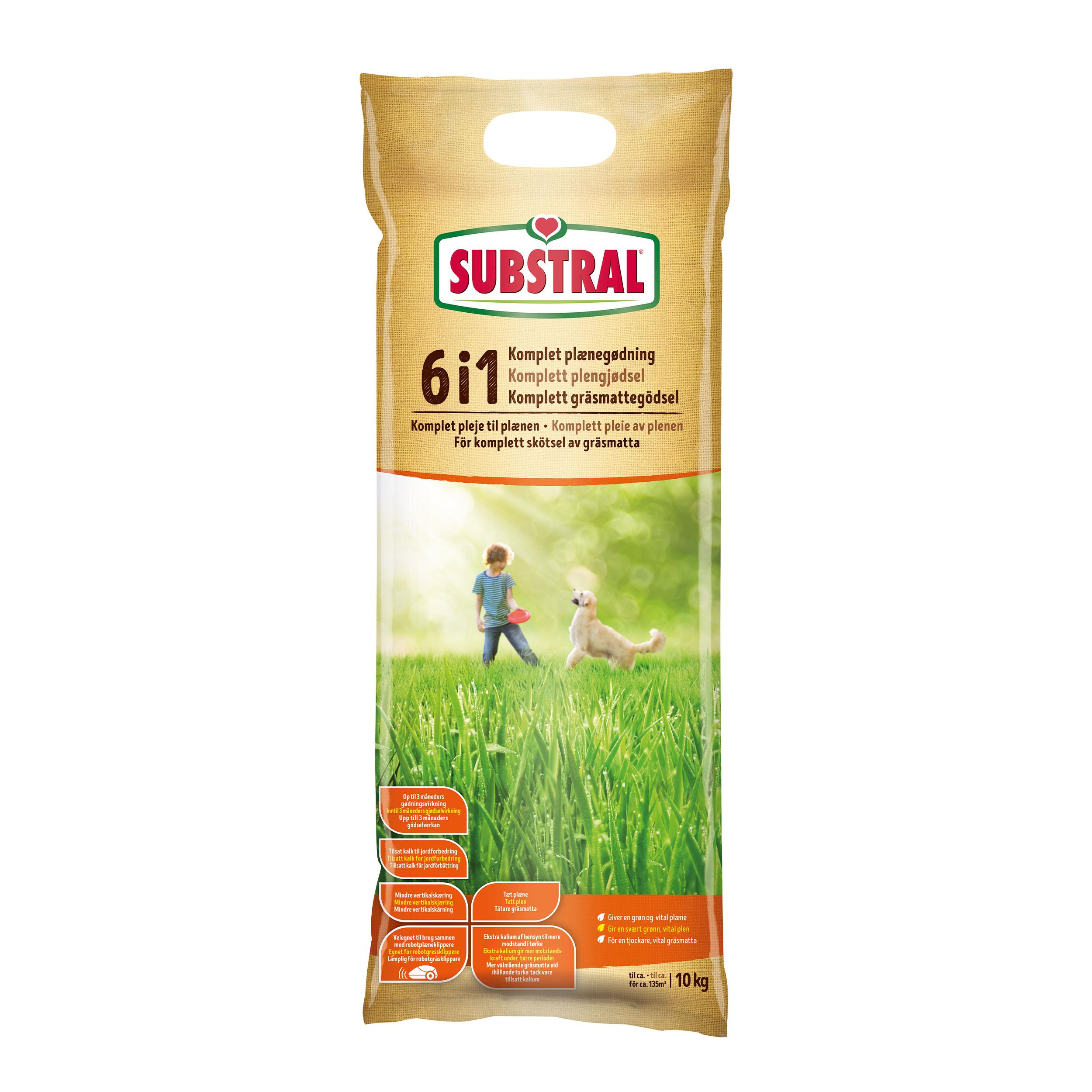 Substral Gräsmattegödsel 6i1 10kg 32st/hap Think Eco