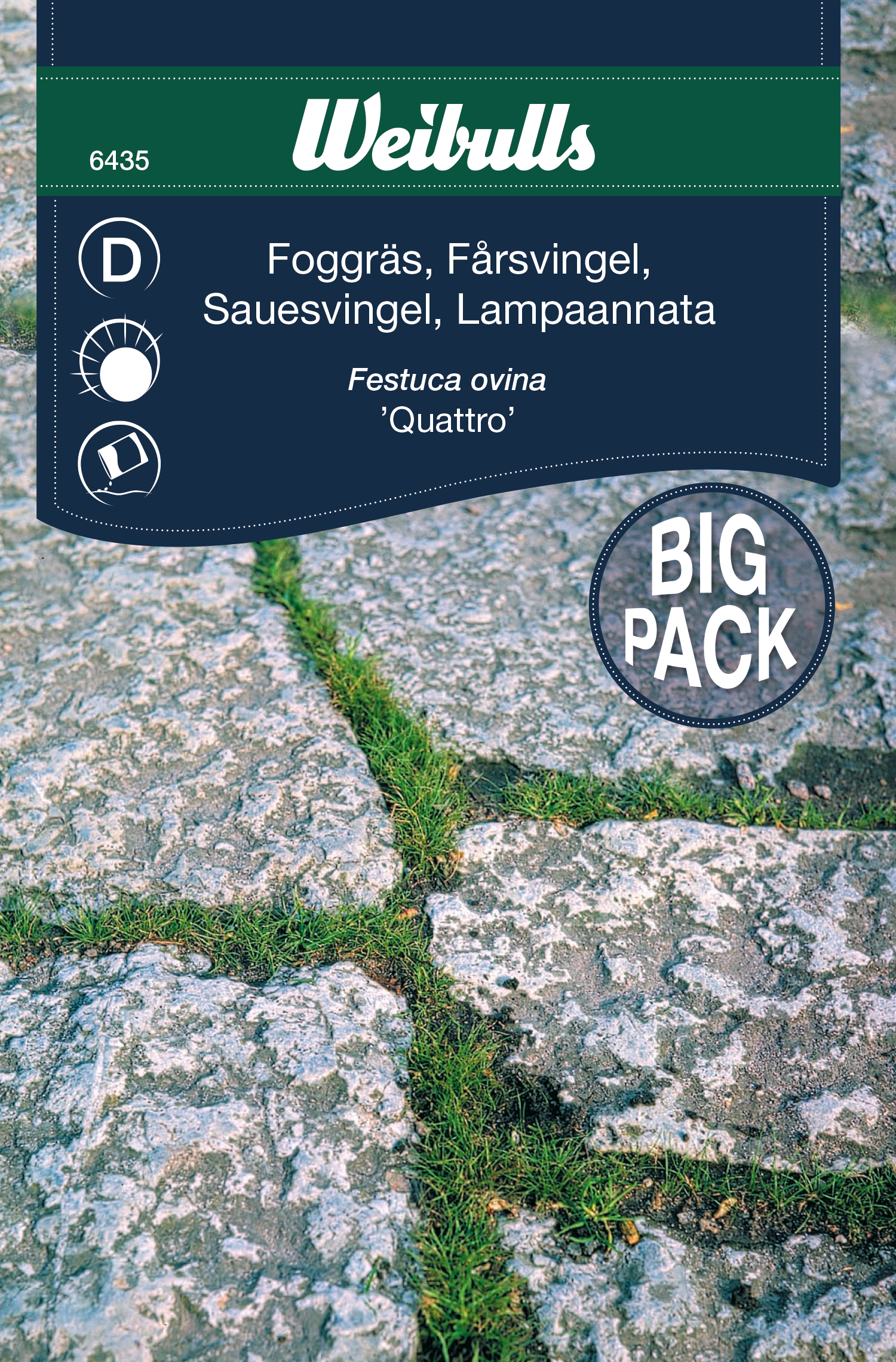 Weibulls Gräs,foggräs quattro stor Storportion