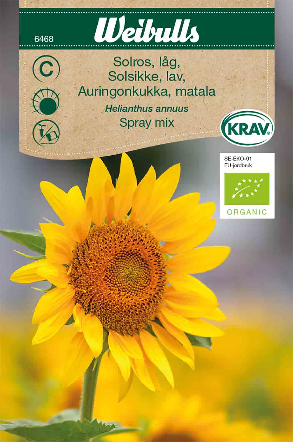 Weibulls Solros, låg KRAV 'Spray mix'