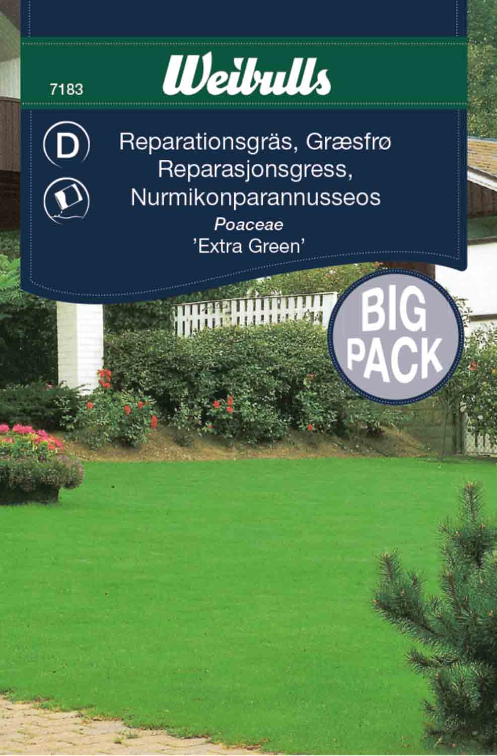 Weibulls Gräsfrö, reparations-, storportion 'Extra Green'
