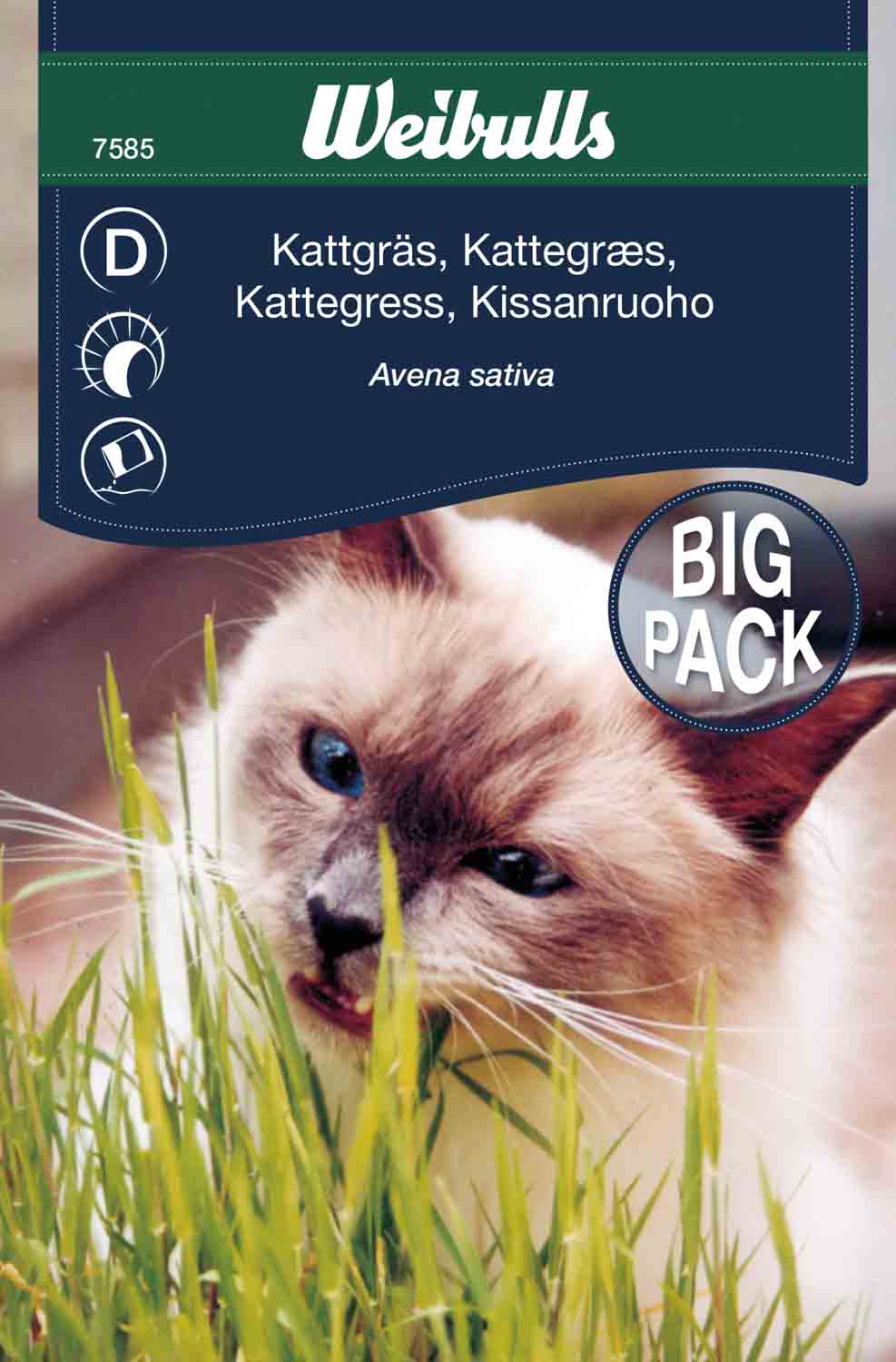 Weibulls Gräs, katt-, storportion
