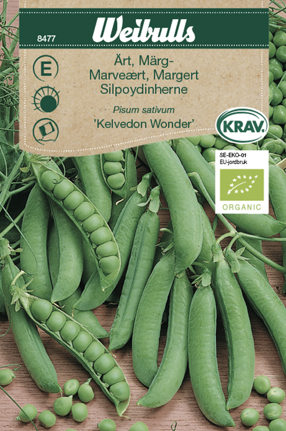 Weibulls Ärt, märg- KRAV 'Kelvedon Wonder'