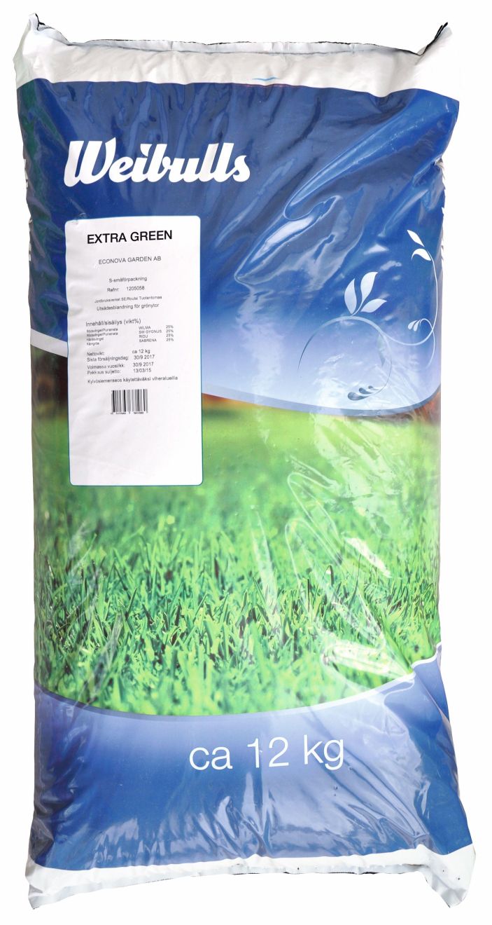 Weibulls Gräsfrö Extra Green 12kg
