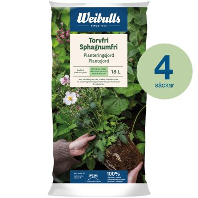 Weibulls Planteringsjord torvfri 18l 4-pack