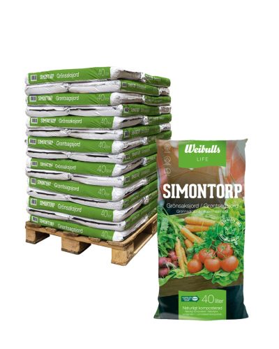 Simontorp Grönsaksjord 40l KRAV Helpall 39 säckar