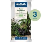 weibulls torvfri blomjord 18 liter 3 st säckar