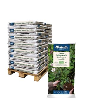 Weibulls Torvfri planteringsjord 40l Helpall 48 säckar